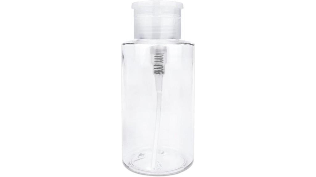 10oz clear pump bottle