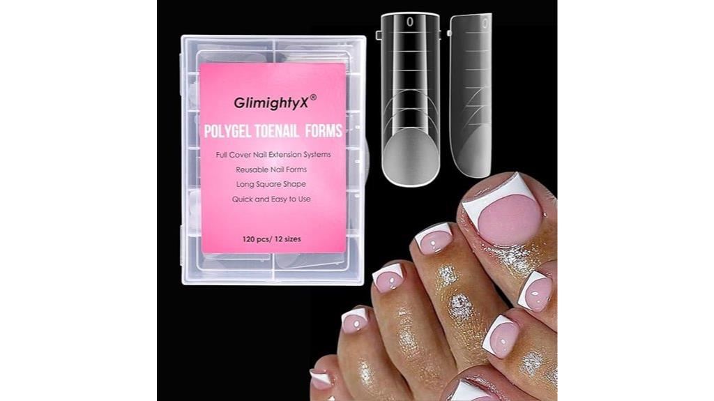 120 piece toenail forms