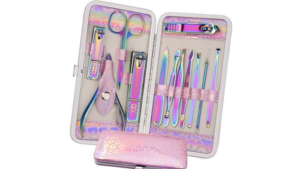 12 piece stainless steel manicure