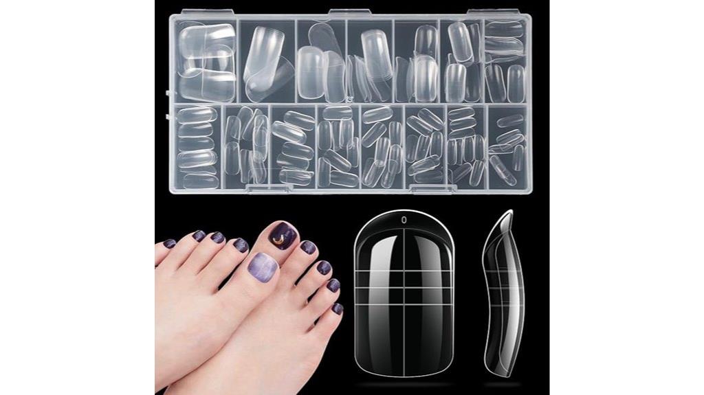 150 piece toe nail forms
