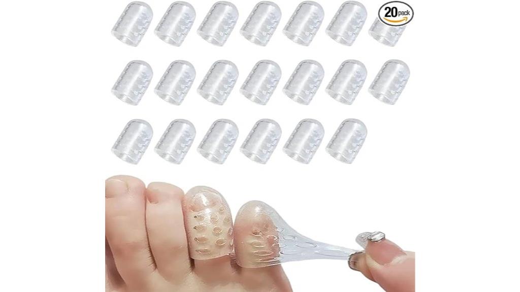 20 pack silicone toe caps