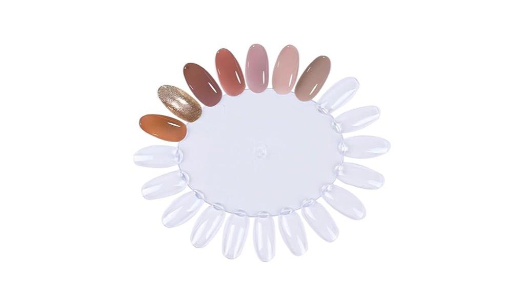 20 piece nail swatch wheel