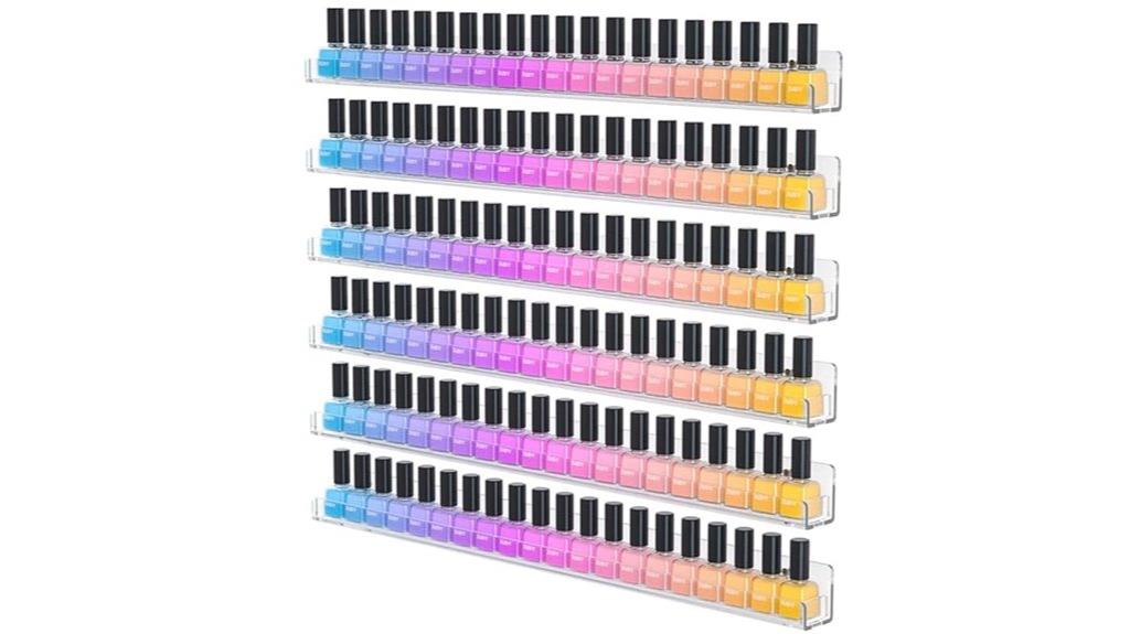 24 inch nail polish shelf