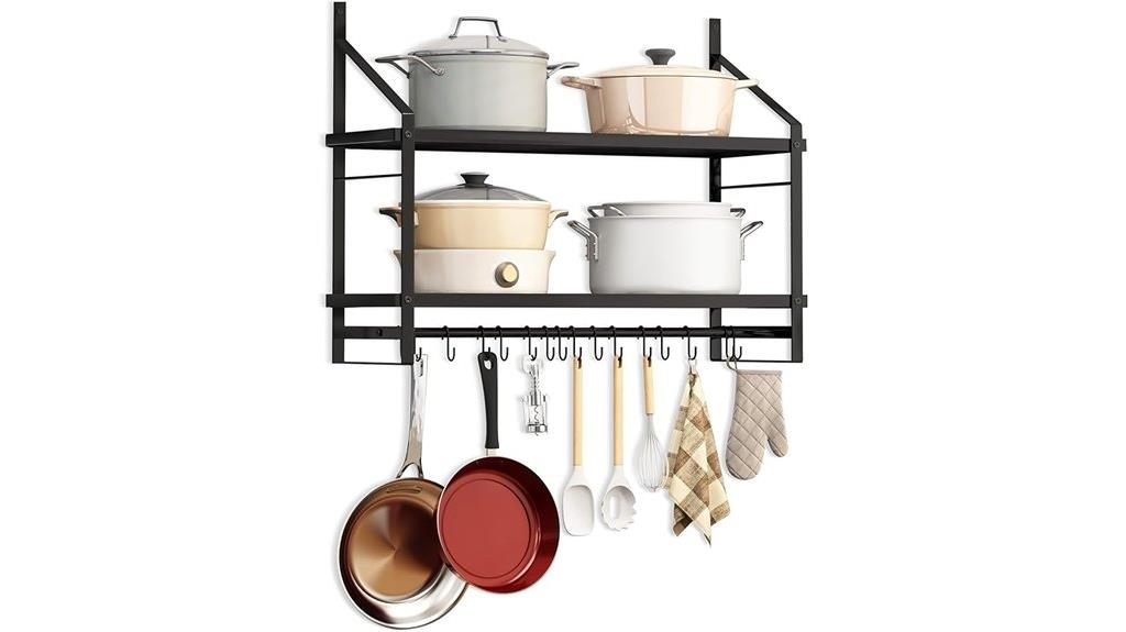 30 inch hanging kitchen rack