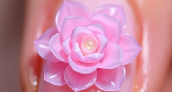 3d flower nail sculpting