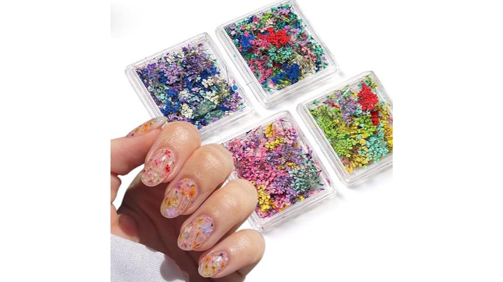 3d flower nail stickers