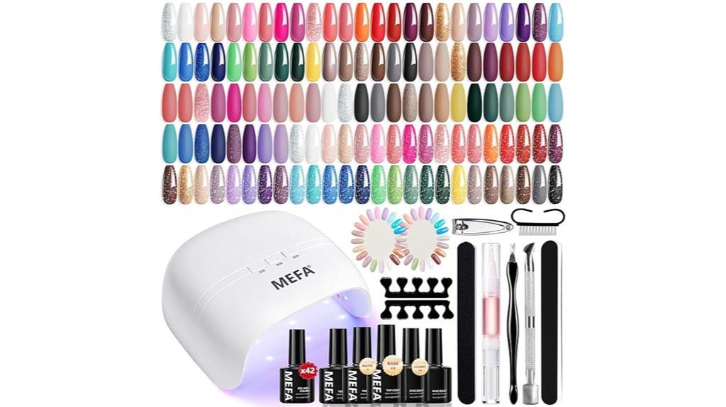 42 color gel polish set