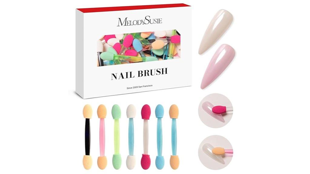50 piece chrome nail brushes