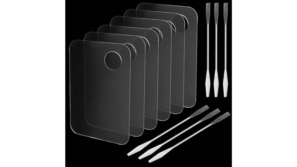 acrylic makeup palette set