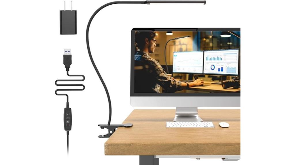 adjustable clamp desk lamp