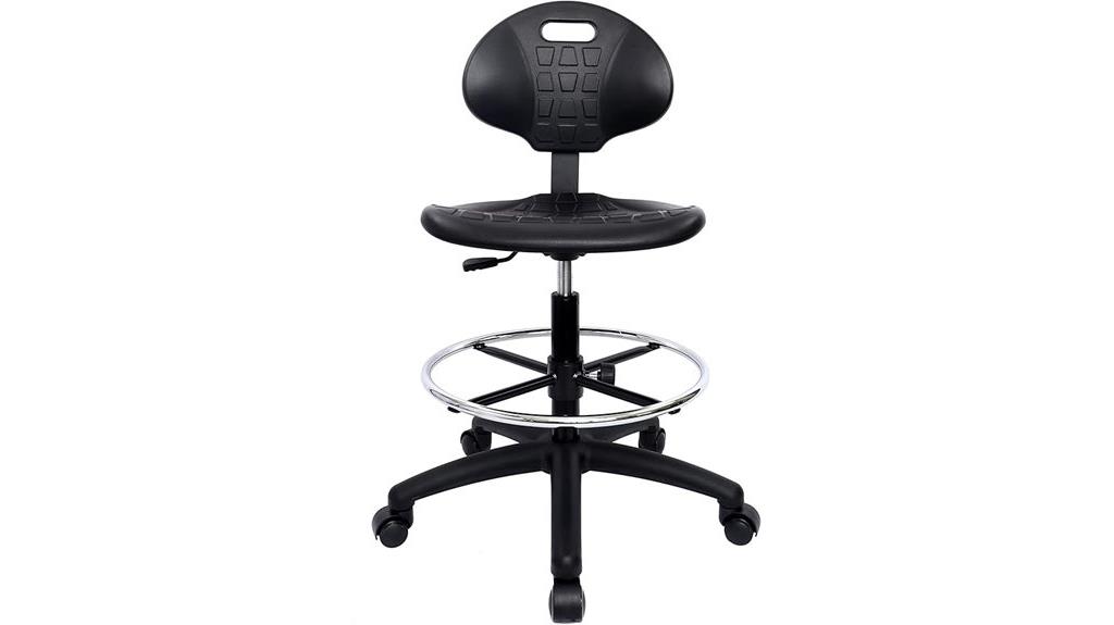 adjustable drafting stool with wheels