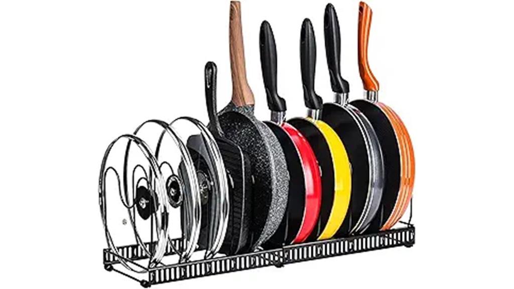 adjustable pot pan organizer