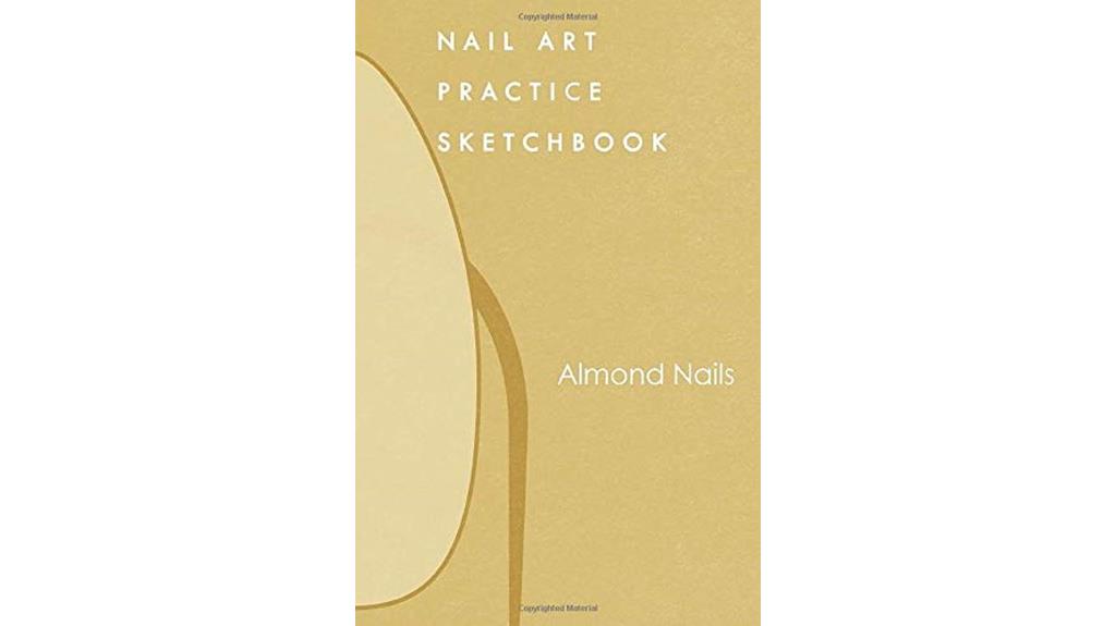 almond nail art practice