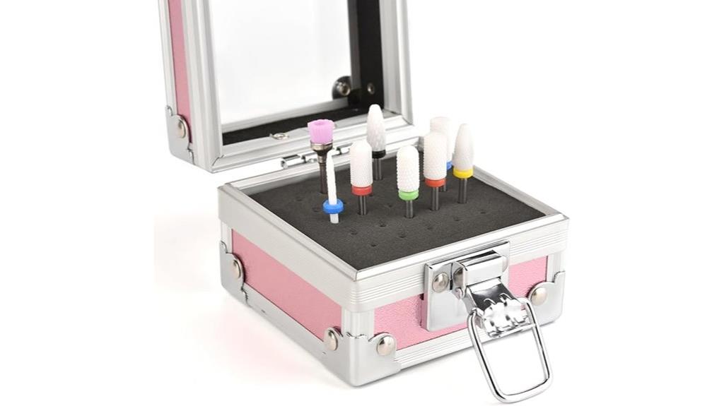 aluminium nail drill storage
