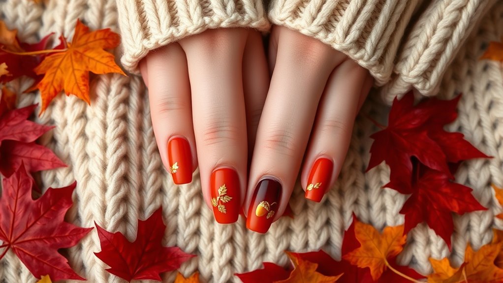 autumn inspired nail art ideas