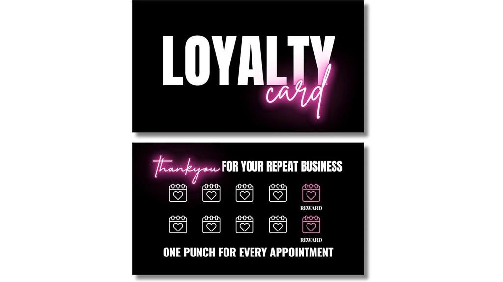 beauty loyalty punch card