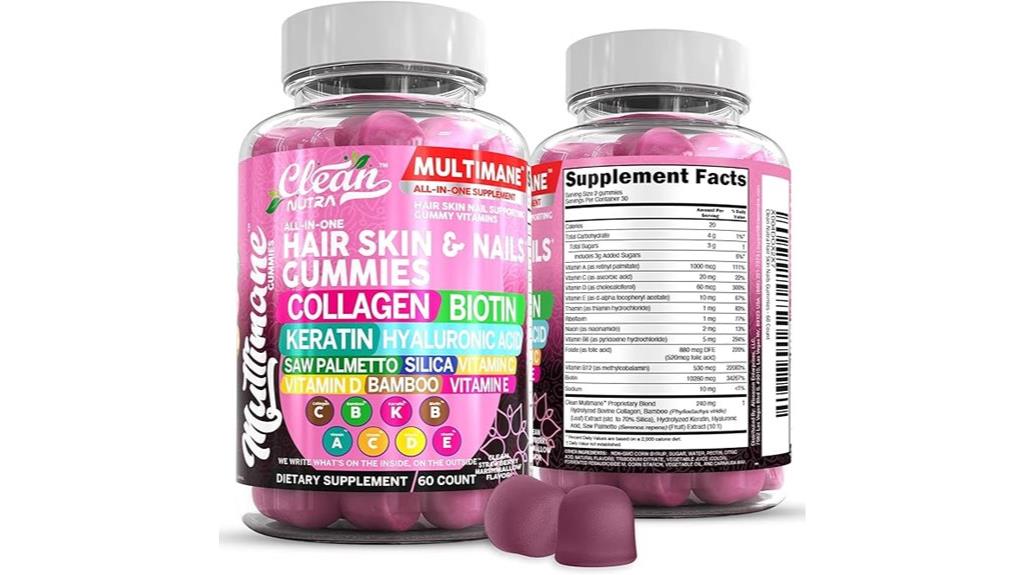 biotin collagen hair gummies