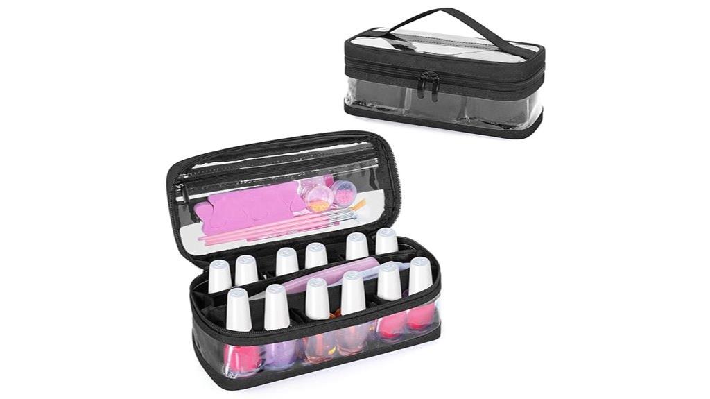 black nail polish storage