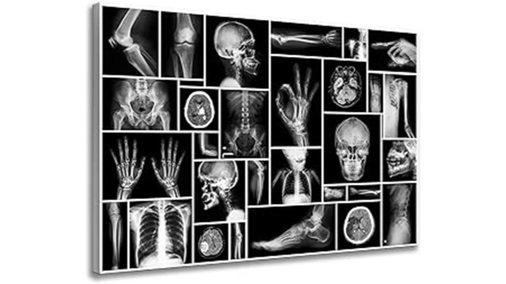 black white skull canvas
