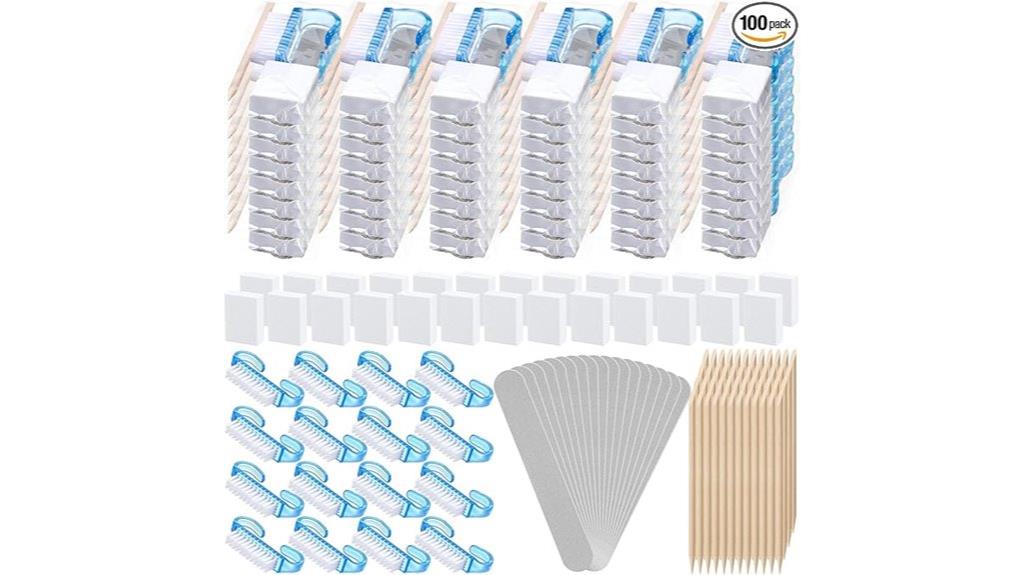 blue disposable manicure sets