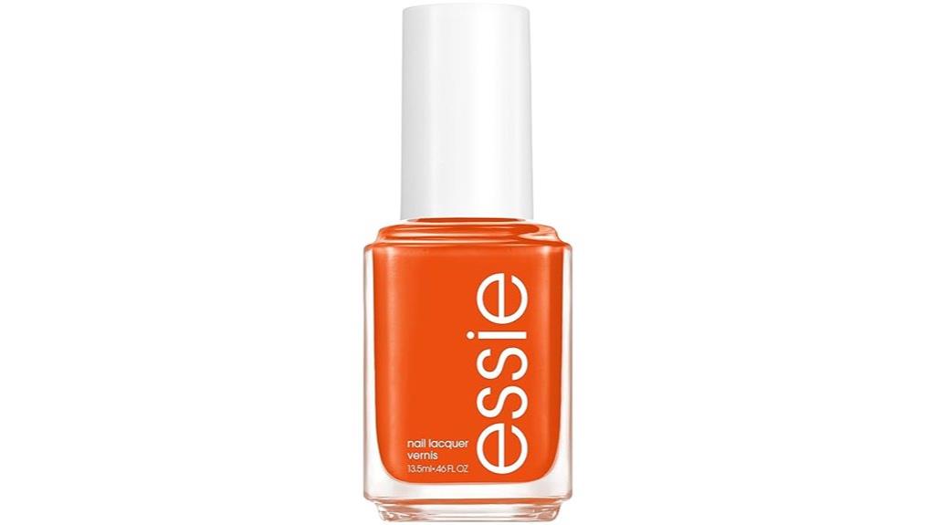 bright orange nail polish