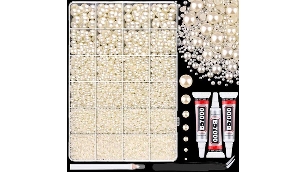 bulk flatback pearl beads