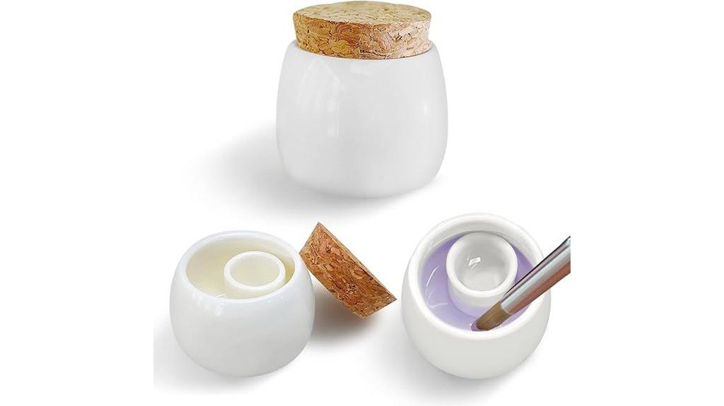 ceramic nail brush cup