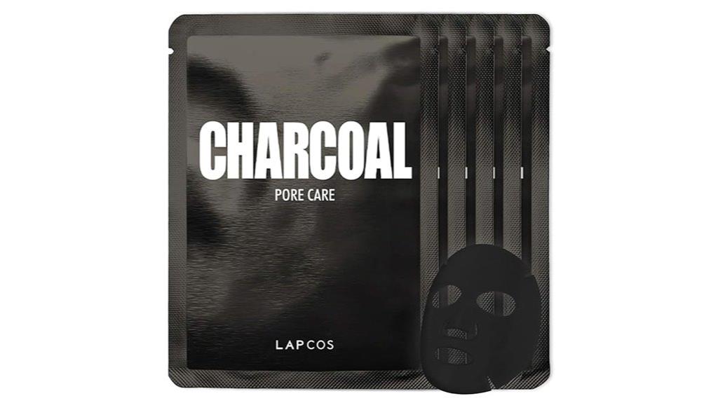 charcoal sheet mask set