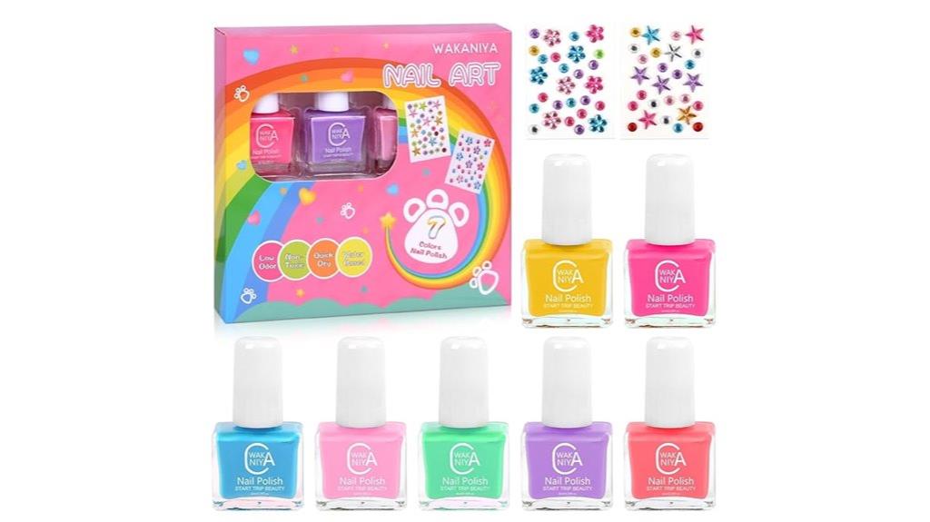 child safe colorful nail polish