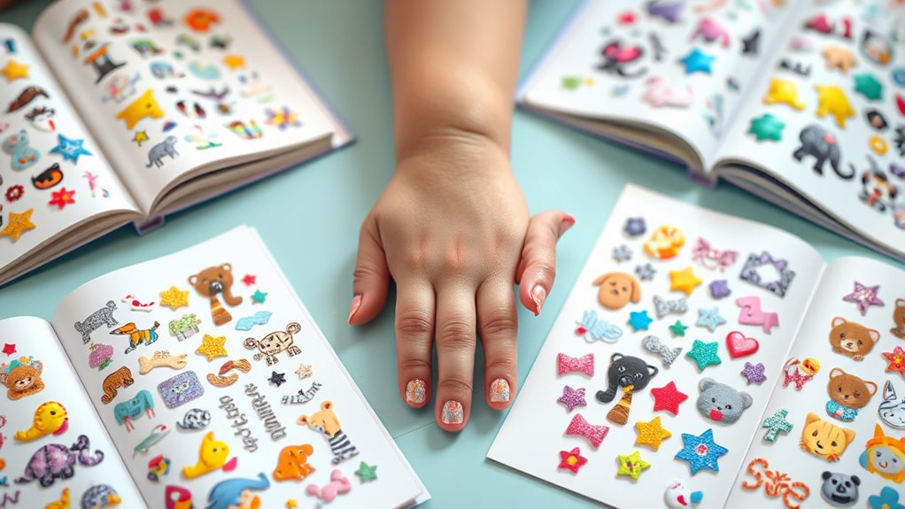 choosing safe engaging sticker books