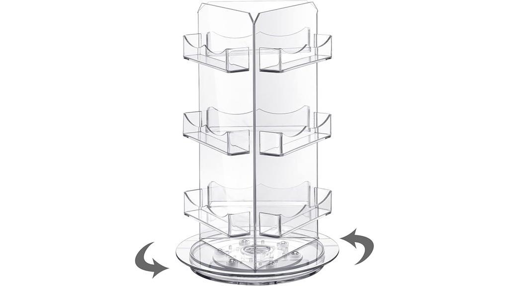 clear acrylic card stand