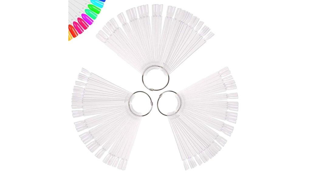 clear nail swatch sticks