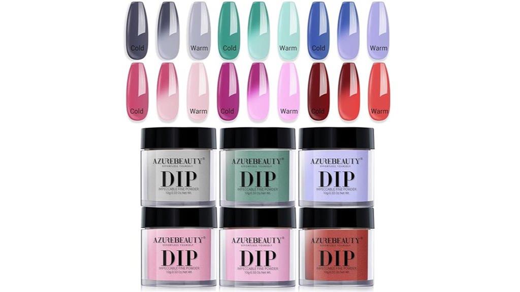 color changing dip nail set