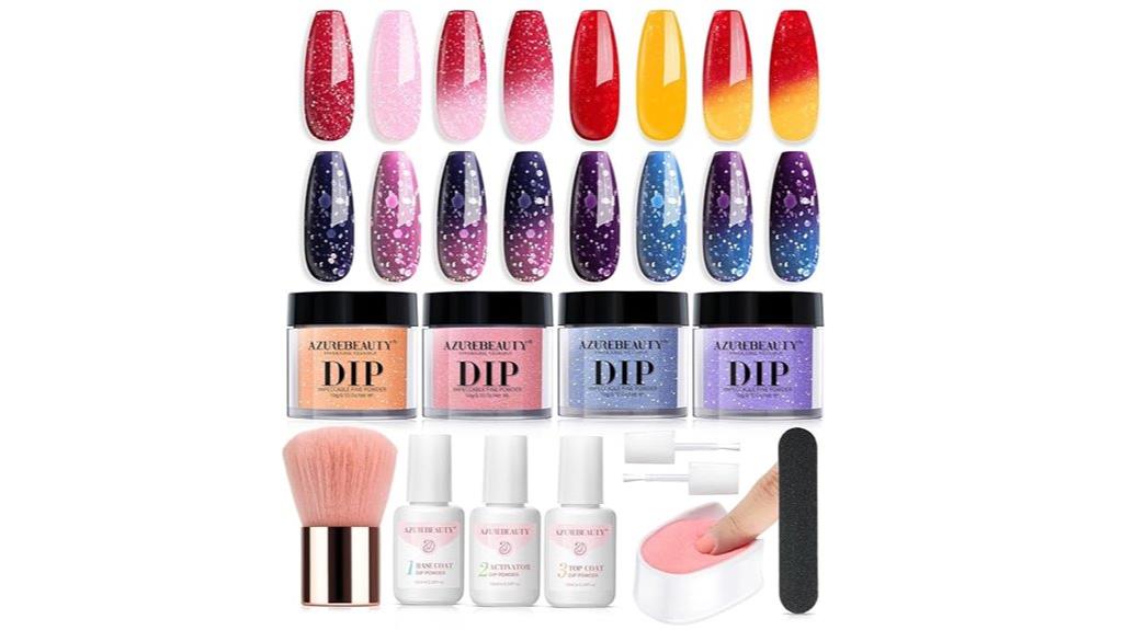 color changing glitter nail kit