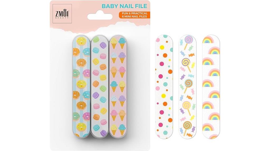 colorful baby nail file