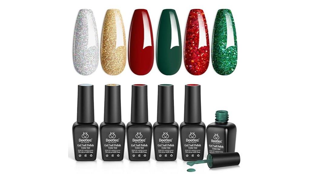 colorful beetle nail polish