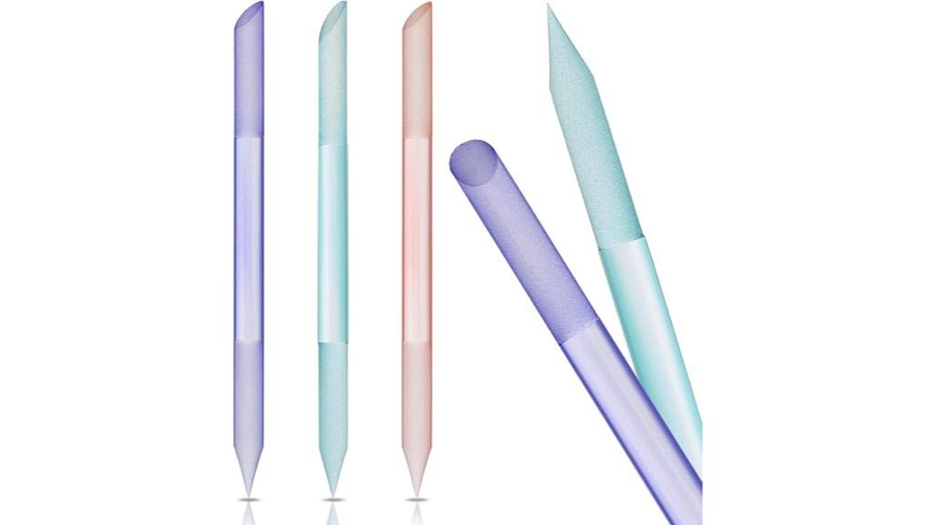 colorful glass nail tools