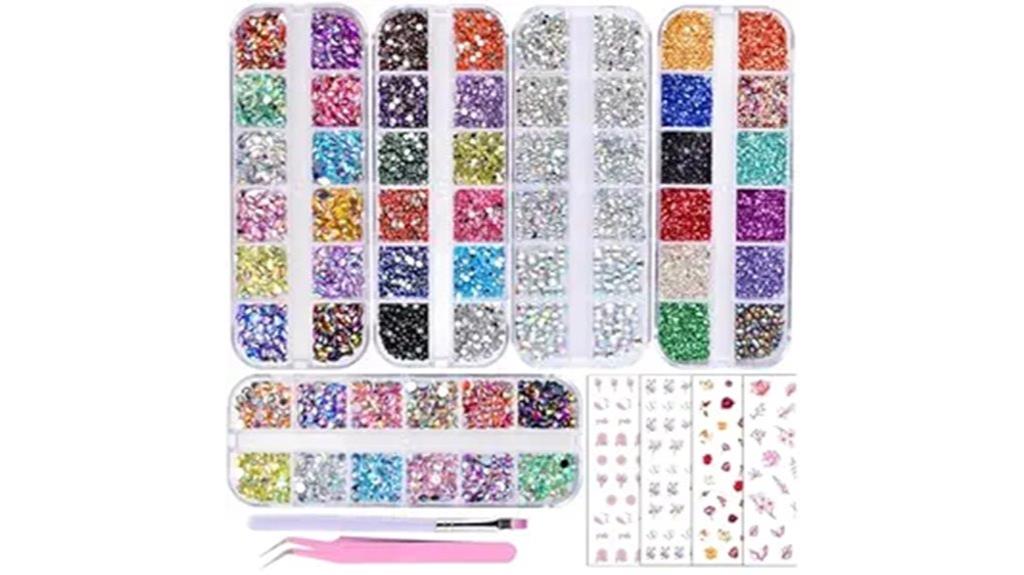 colorful nail art kit