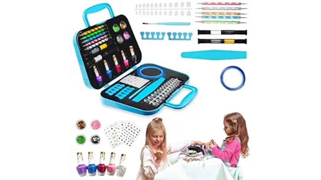 colorful nail art set