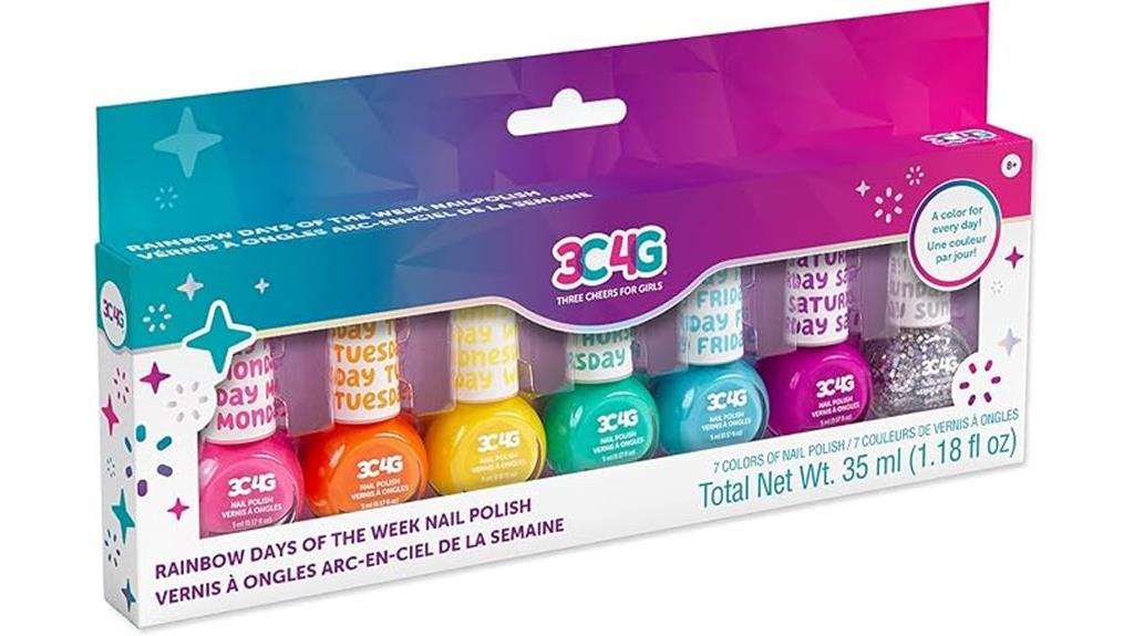 colorful teen nail kit