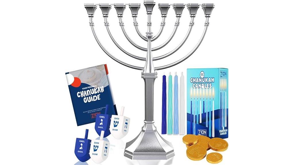 complete hanukkah menorah kit