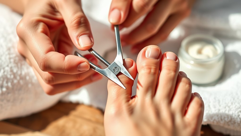 consistent hygienic toenail care