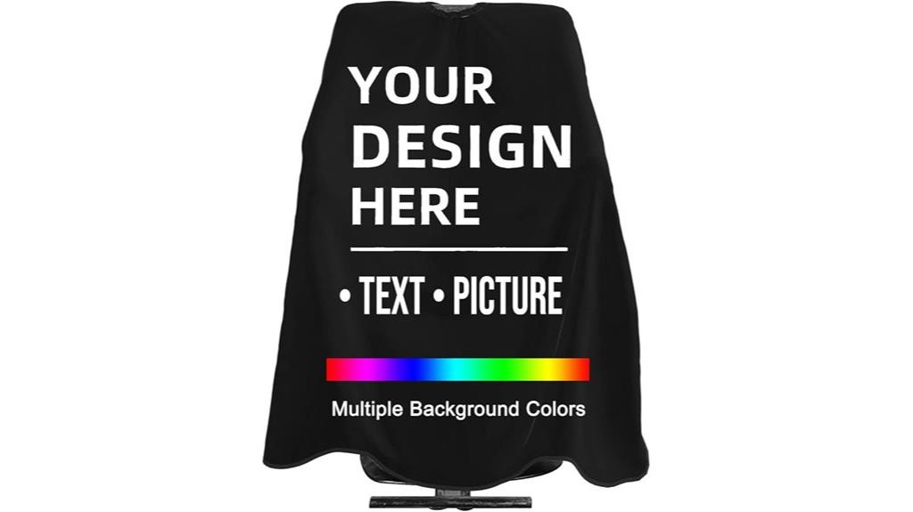 custom barber cape design