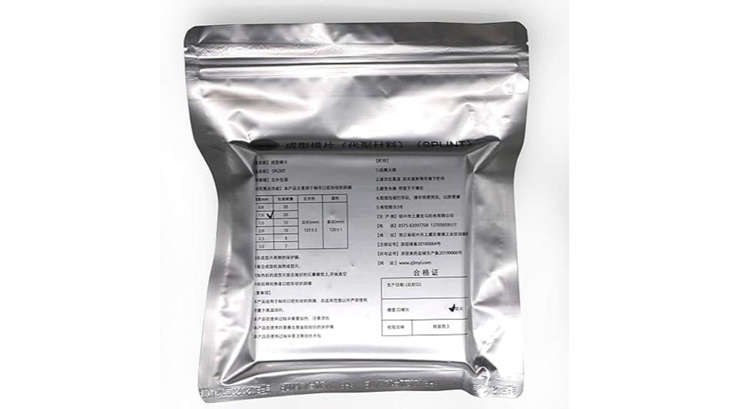dental thermoforming material sheets