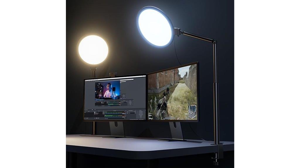 desk ring light stand