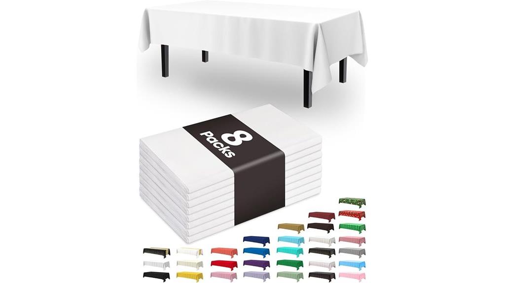 disposable plastic tablecloths