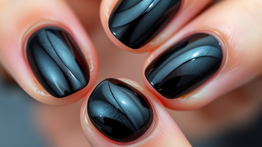 diy magnetic cat eye nails
