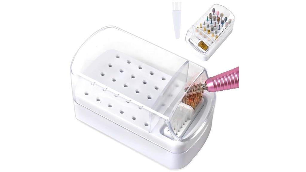 dual purpose nail drill storage
