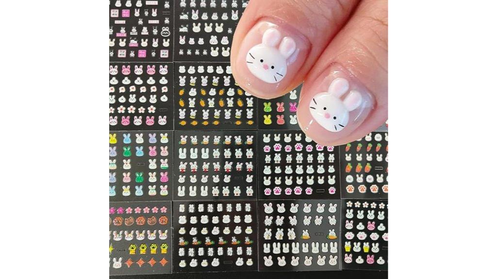 easter bunny star stickers