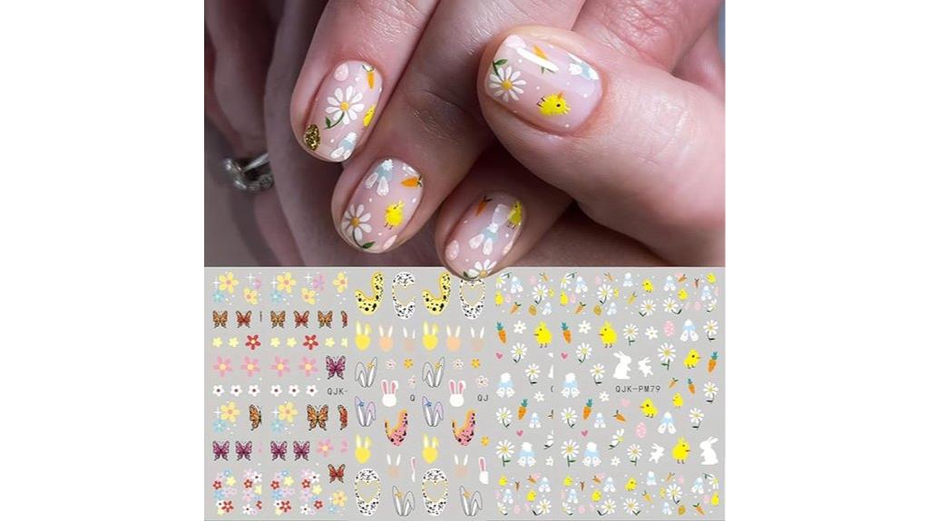 easter nail stickers set